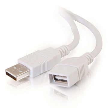 CABLES TO GO 19003 1m USB 2.0 A Male to A Female Extension Cable - White