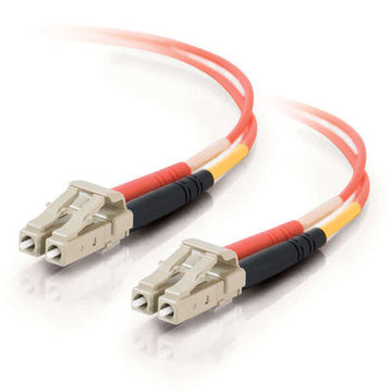 CABLES TO GO 37837 30m LC/LC Plenum-Rated Duplex 50/125 Multimode Fiber Patch Cable - Orange