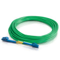 CABLES TO GO 37814 10m LC/LC Plenum-Rated 9/125 Duplex Single Mode Fiber Patch Cable - Green